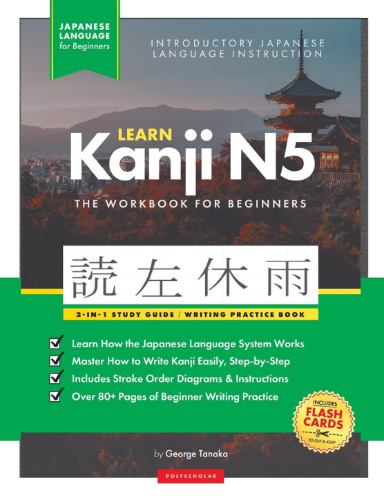 Carte Learn Japanese Kanji N5 Workbook 