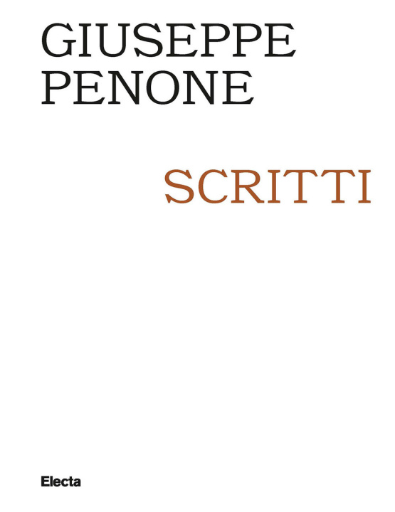Kniha Scritti Giuseppe Penone