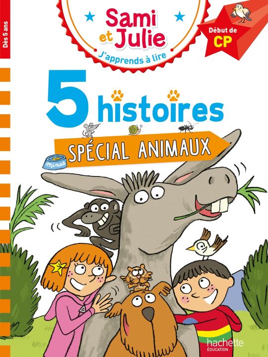 Könyv Sami et Julie Début de CP 5 histoires Spécial animaux Laurence Lesbre