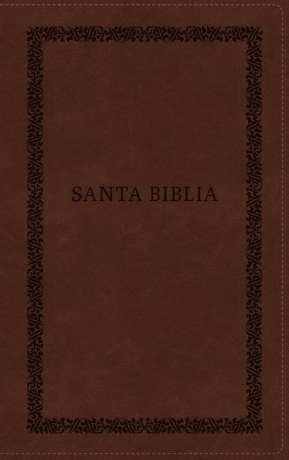Könyv Biblia Reina-Valera 1960, Tierra Santa, Ultrafina Letra Grande, Leathersoft, Café, Con Cierre Rvr 1960- Reina Valera 1960