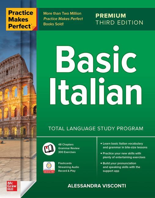 Book Practice Makes Perfect: Basic Italian, Premium Third Edition 