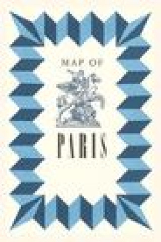 Carte Vintage Journal Map of Paris Title Sheet 
