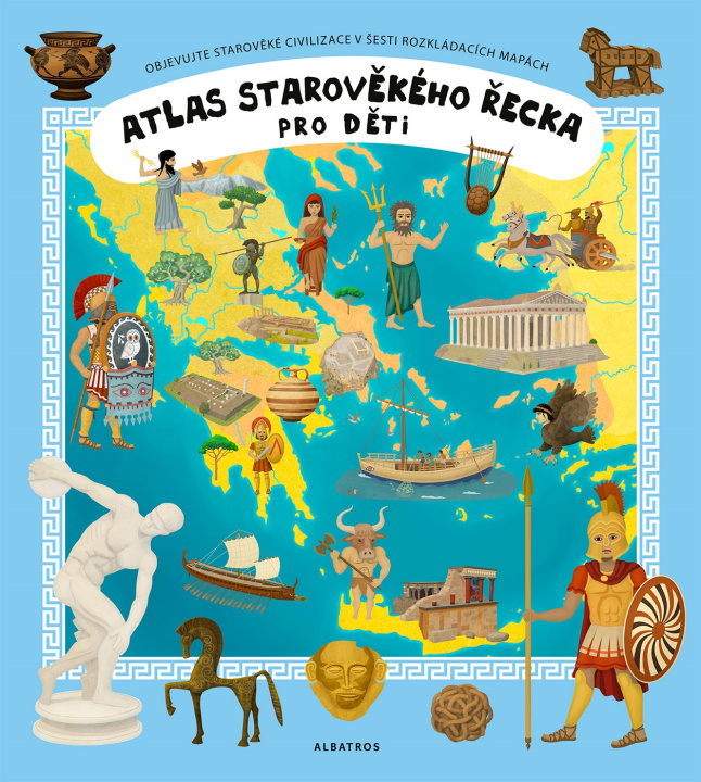 Kniha Atlas starověkého Řecka pro děti 