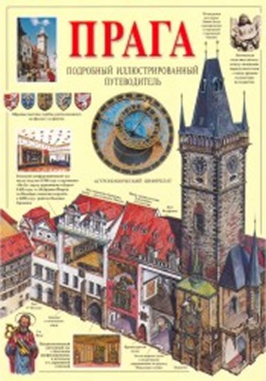 Carte Praga - Podrobný obrazový průvodce - rusky Anton Corbijn