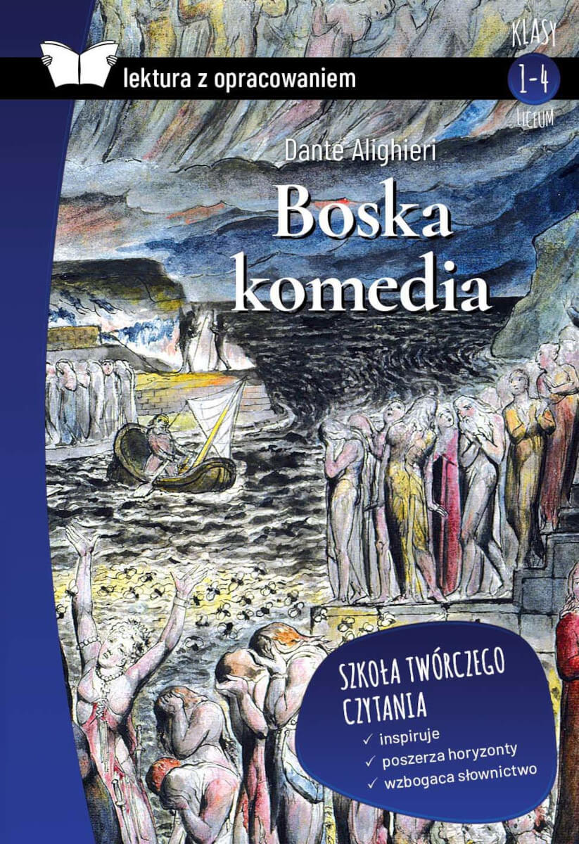 Kniha Boska komedia. Lektura z opracowaniem Dante Alighieri