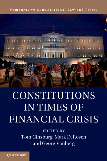 Könyv Constitutions in Times of Financial Crisis Tom Ginsburg