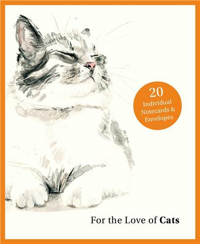 Carte For the Love of Cats Notecards /anglais SAMPSON ANA