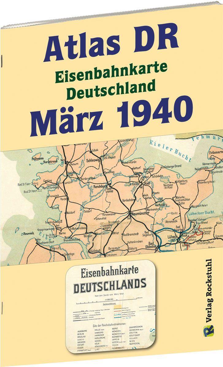 Kniha ATLAS DR März 1940 - Eisenbahnkarte Deutschland 