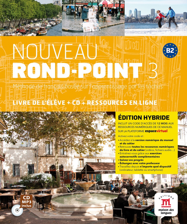 Carte Nouveau Rond-point 3 - Livre de l'élève - Éd. hybride 