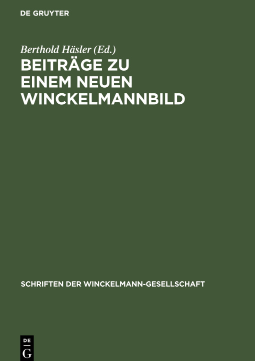 Книга Beiträge zu einem neuen Winckelmannbild 