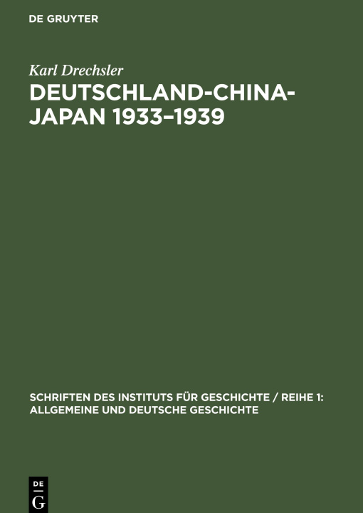 Carte Deutschland-China-Japan 1933?1939 