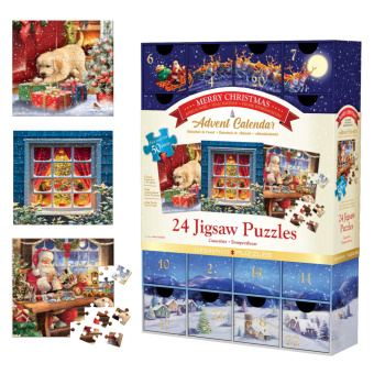 Spiel/Spielzeug Kalendarz adwentowy 2022 puzzle Merry Christmas 8924-5735 