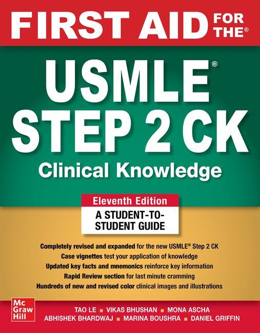 Könyv First Aid for the USMLE Step 2 CK, Eleventh Edition Vikas Bhushan