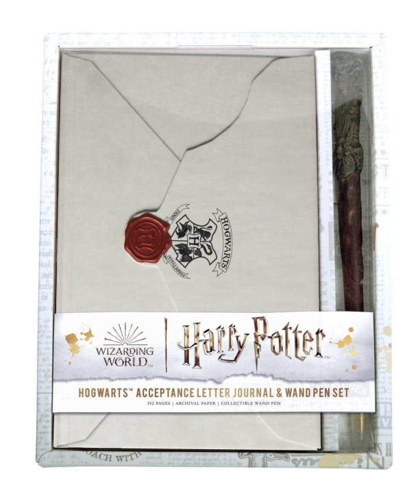 Carte Harry Potter: Hogwarts Acceptance Letter Journal and Wand Pen Set 