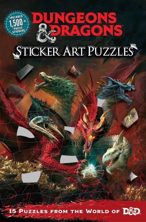 Książka Dungeons & Dragons Sticker Art Puzzles 