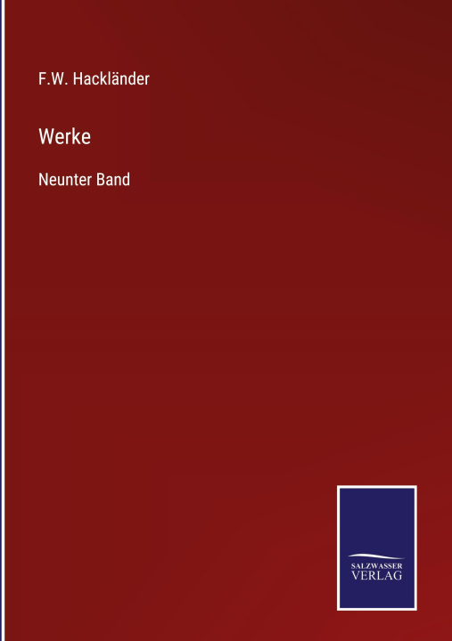 Knjiga Werke F.W. Hackländer