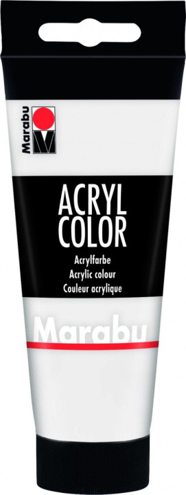 Kniha Marabu Acryl Color akrylová barva - bílá 100 ml 