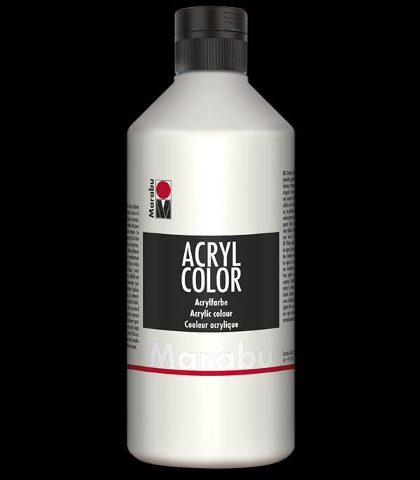 Kniha Marabu Acryl Color akrylová barva - bílá 500 ml 