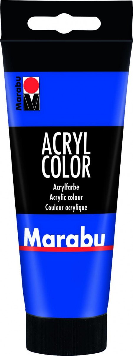 Book Marabu Acryl Color akrylová barva - tmavá ultramarin 100 ml 