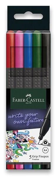 Carte Faber - Castel Sada popisovačů Grip 0,4 - základní barvy 5 ks 