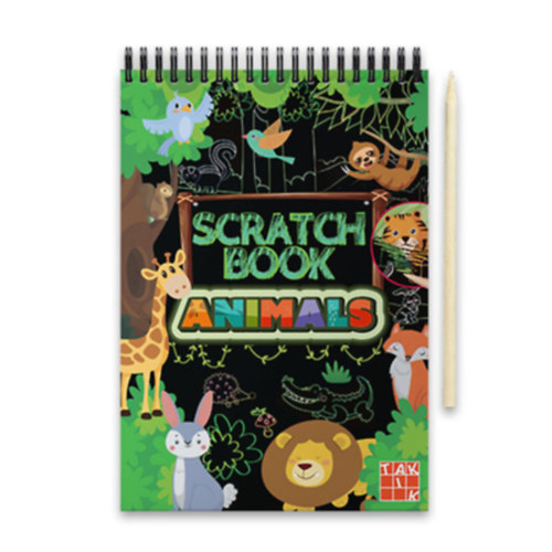 Knjiga Scratch Book - Animals 