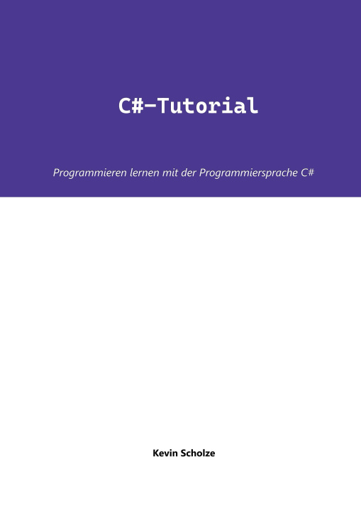 Book C#-Tutorial Kevin Scholze