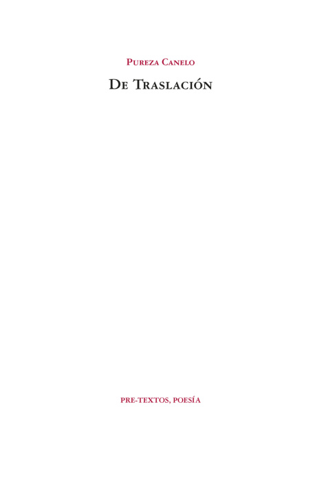 Boek De Traslación PUREZA CANELO