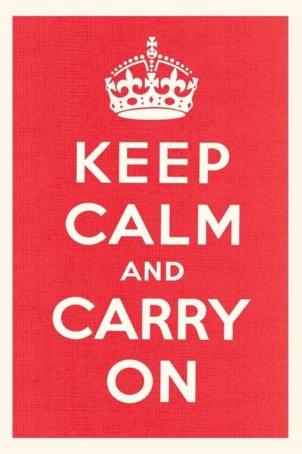 Carte Vintage Journal Keep Calm and Carry On 