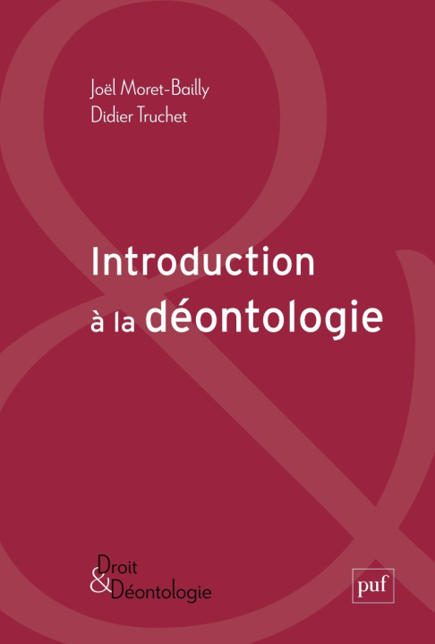 Carte Introduction à la déontologie Moret-Bailly