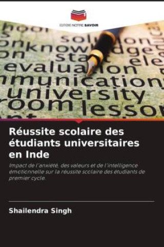 Kniha Réussite scolaire des étudiants universitaires en Inde 