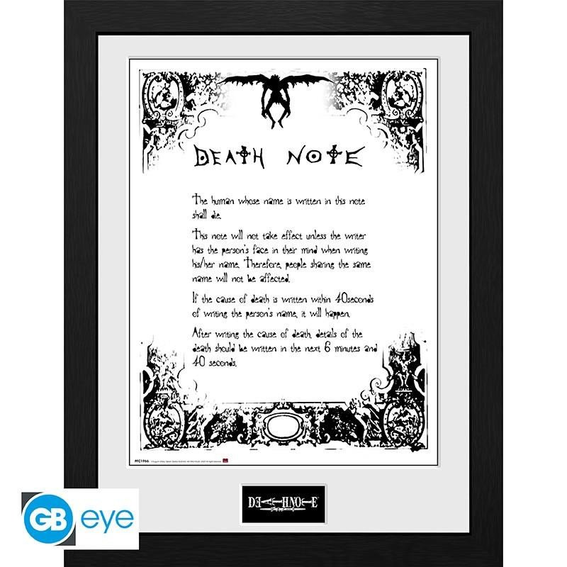 Kniha Death Note Zarámovaný plakát - Death Note 