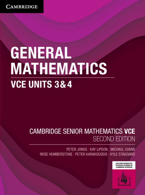 Book General Mathematics VCE Units 3&4 Peter Jones