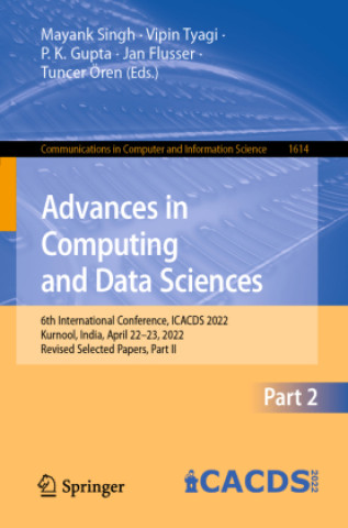 Βιβλίο Advances in Computing and Data Sciences Mayank Singh