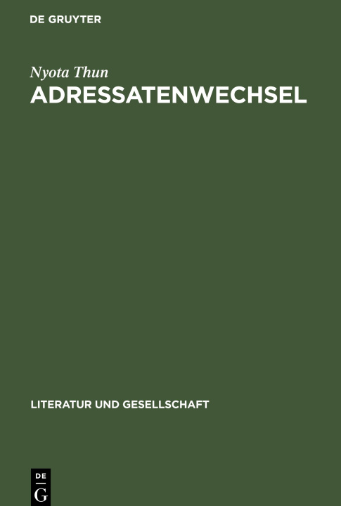 Kniha Adressatenwechsel 