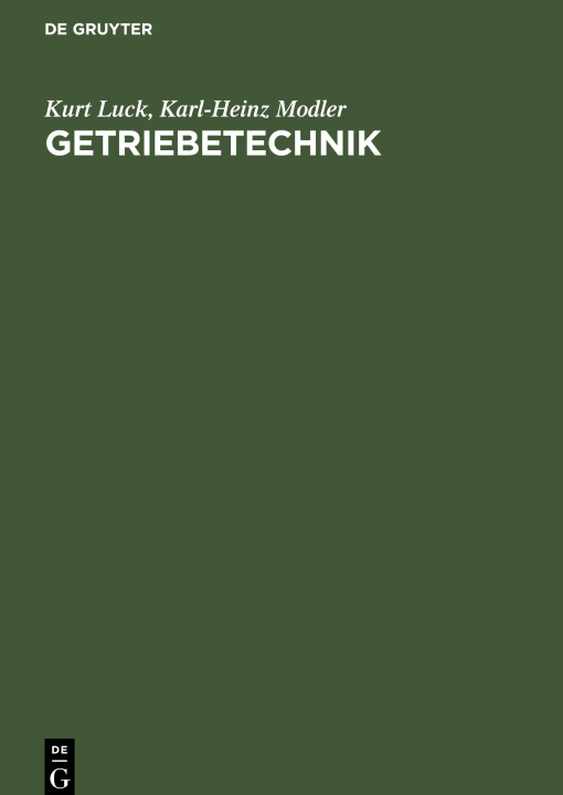 Book Getriebetechnik Karl-Heinz Modler