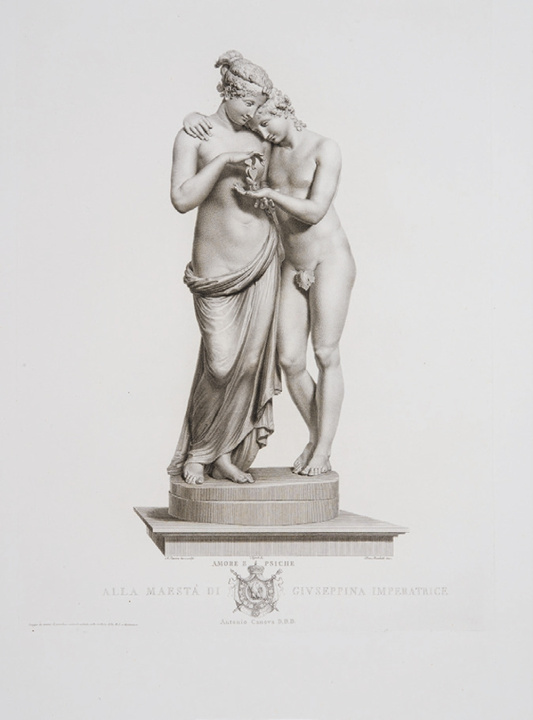 Carte Stampe delle opere scolpite da Antonio Canova Roma MDCCCXVII (1817). Riproduzione anastatica integrale 