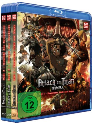 Видео Attack on Titan - Anime Movie Trilogie (3 Blu-rays) Tetsuro Araki