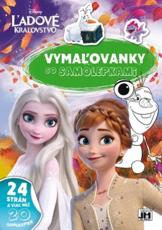 Book Vymaľovanky so samolepkami  - Ľadové kráľovstvo (A4) 