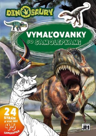 Könyv Vymaľovanky so samolepkami - Dinosaury (A4) 