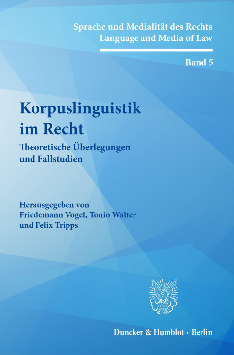 Kniha Korpuslinguistik im Recht Friedemann Vogel