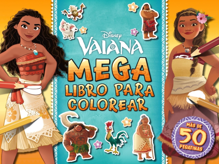 Könyv Vaiana. Megalibro para colorear 