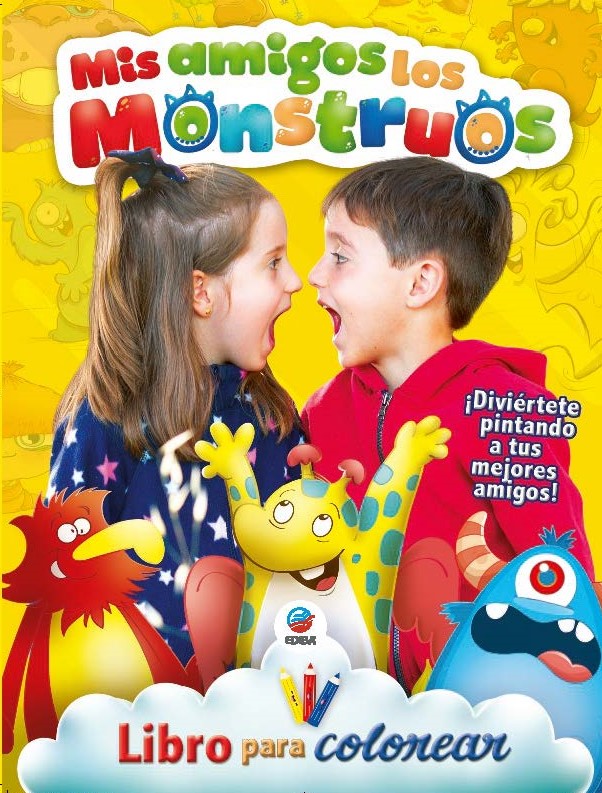 Buch Mis Amigos Los Monstruos - Libro para colorear 