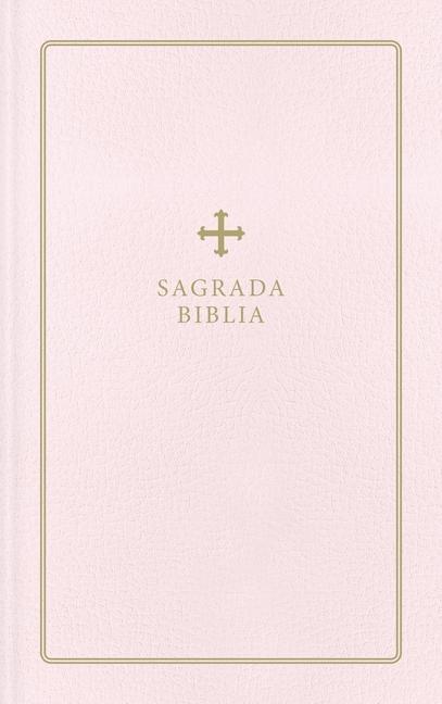 Könyv Biblia Católica, Regalos Y Ceremonias, Color Rosa, Cuero Reciclado Biblia de América