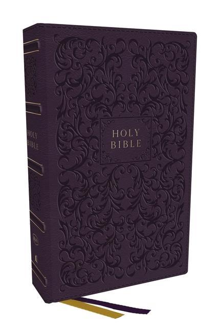 Книга KJV Holy Bible, Center-Column Reference Bible, Leathersoft, Purple, 73,000+ Cross References, Red Letter, Comfort Print: King James Version 