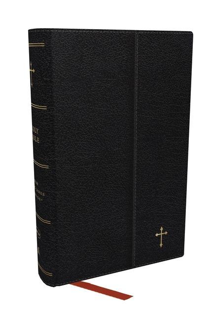 Książka NKJV, Compact Paragraph-Style Reference Bible, Leatherflex, Black, Red Letter, Comfort Print 