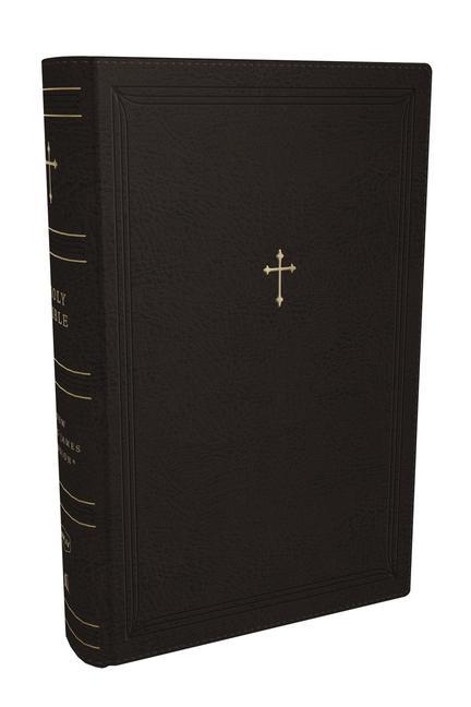 Carte NKJV, Compact Paragraph-Style Reference Bible, Leathersoft, Black with zipper, Red Letter, Comfort Print 