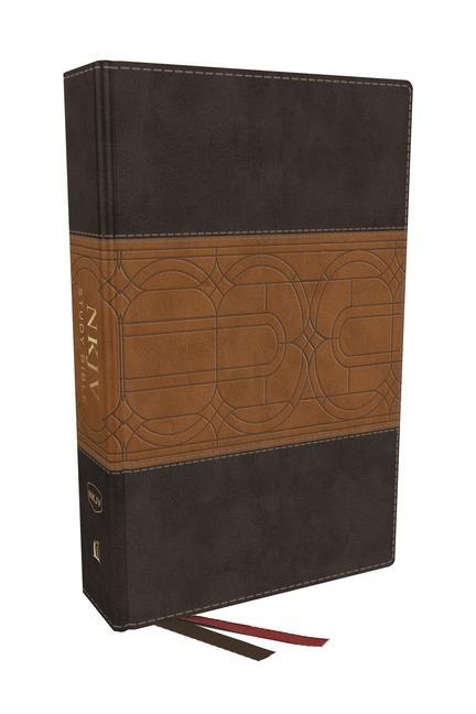 Книга NKJV Study Bible, Leathersoft, Brown, Full-Color, Thumb Indexed, Comfort Print: The Complete Resource for Studying God's Word 