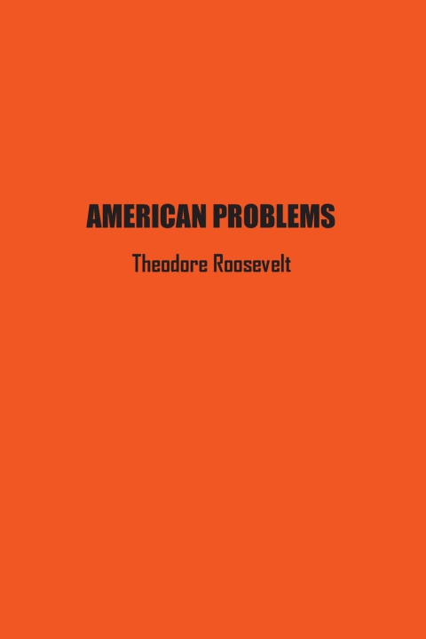 Knjiga American Problems Theodore Roosevelt