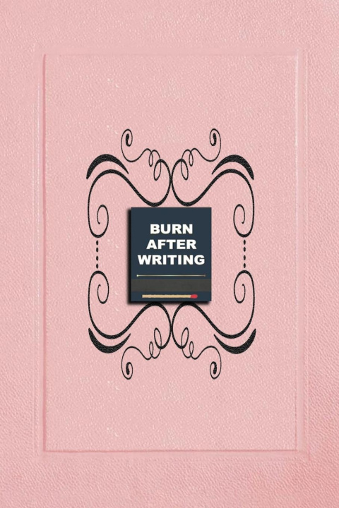 Carte Burn book After Writing Pink 