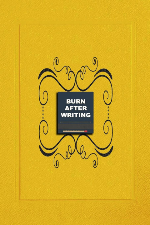 Kniha Burn book After Writing Yellow 